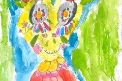 Olivia, Art 2-3, Sugar Skull Study