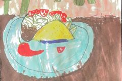 Alejandro, Art 4-5, Watercolor Taco