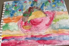 Brielle, Art 4-5, Watercolor Taco
