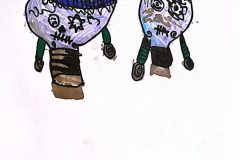 Ellie, K-1 Art, Sugar Skulls