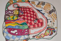 Aisha, Visual Arts 1, Neurographic-Drawing