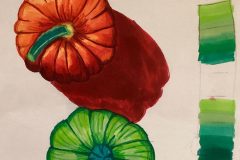 Callie, Visual Arts 1, Value and Pumpkins